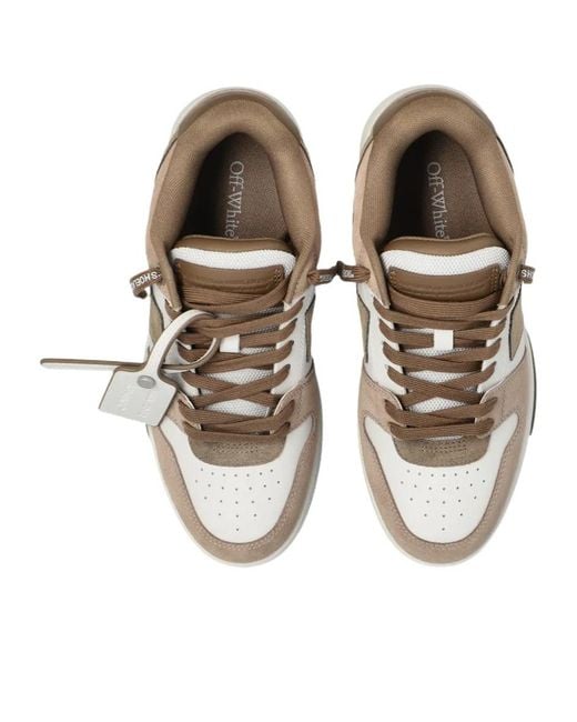 Off-White c/o Virgil Abloh Brown Out Of Office Lace-Up Sneakers
