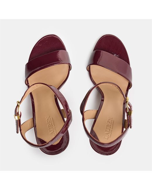 Ralph Lauren Brown Gwen Sandals
