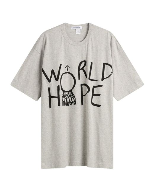 Comme des Garçons White Short-Sleeved T-Shirt for men