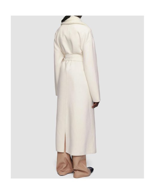 Joseph White Rica Double Face Cashmere Coat