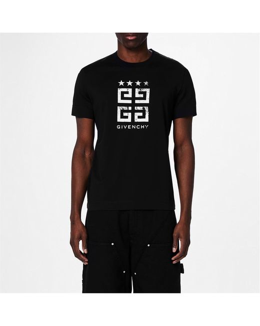Givenchy Black Logo Crew Neck T-Shirt for men