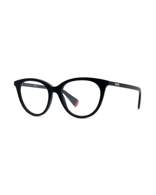 KENZO White Cat-Eye Frame Glasses for men