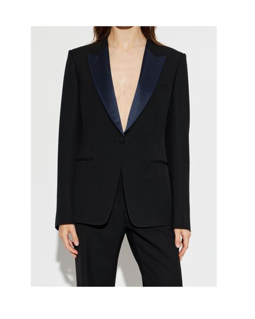 Tom Ford Blue Satin-Lapel Blazer