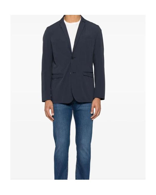 Herno Blue Light Matt Blazer for men