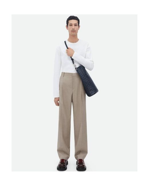 Bottega Veneta Blue Medium Knot Bucket Bag for men