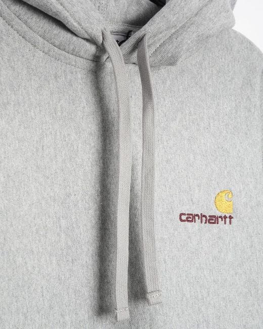 Carhartt Gray Wip American Script Logo Hoodie for men