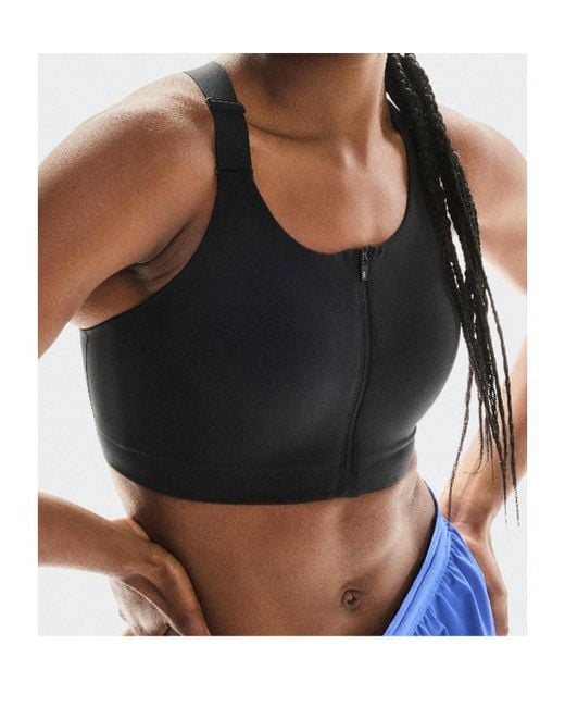 On Shoes Blue Endurance Zip Performance Bra