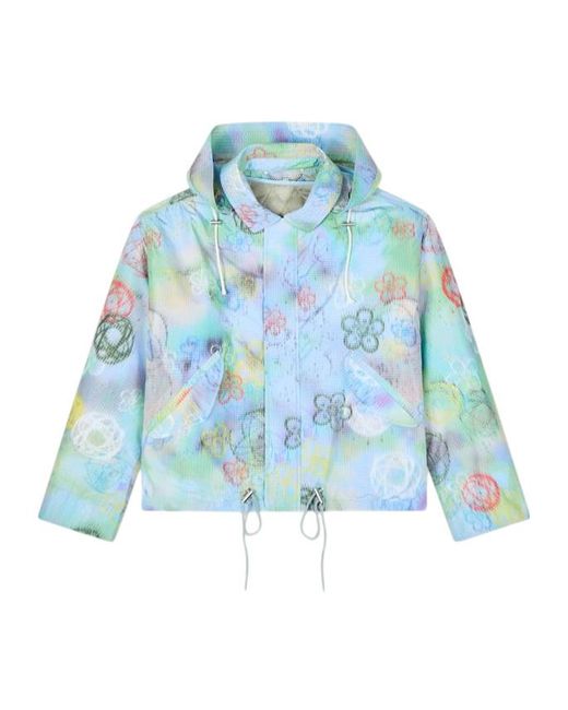 KENZO Blue X Futura 2000' Short Parka for men