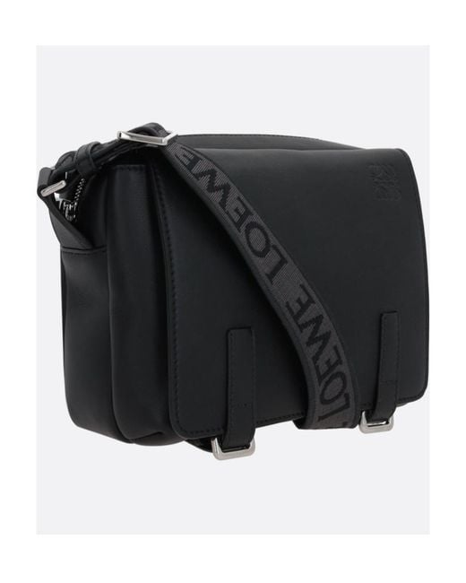 Loewe Black Xs Military Messenger Bag for men