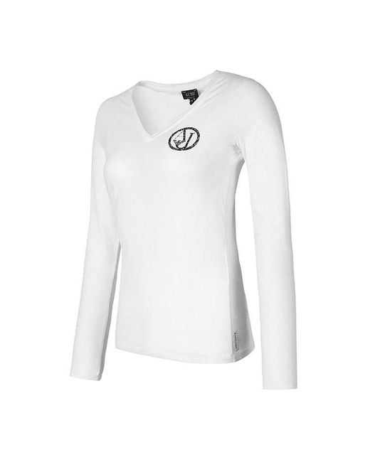 Armani Jeans White Logo Detail T-Shirt