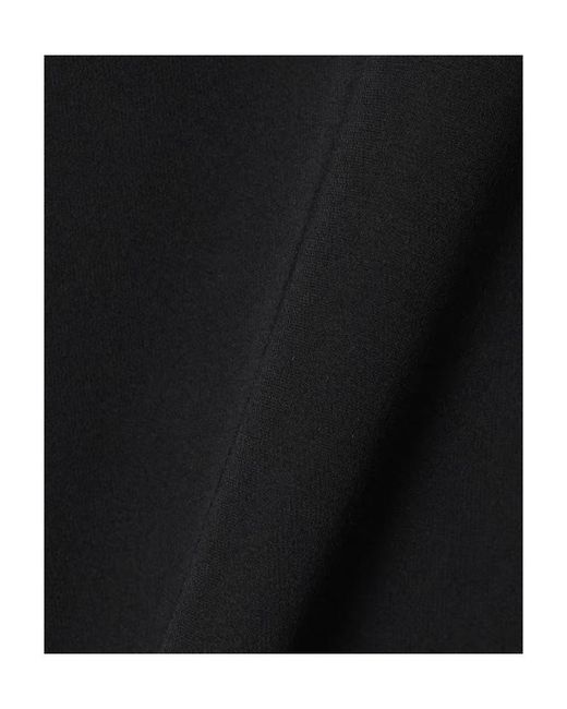 The Row Black Eno Crepe Extra-Long Dress