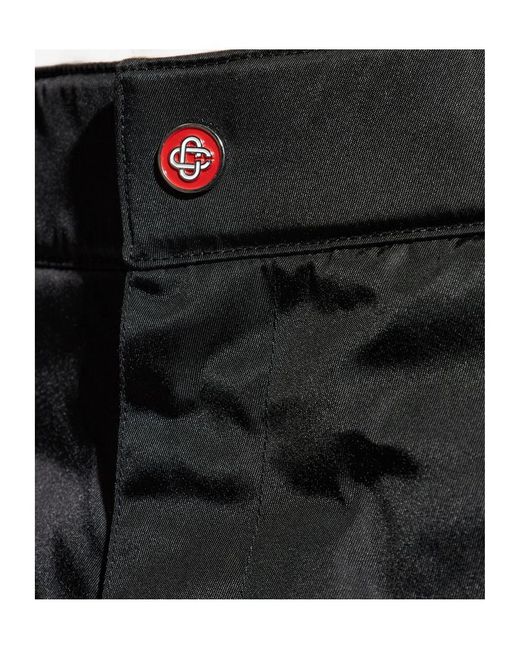 Casablanca Black Geometric Pattern Casual Pants for men