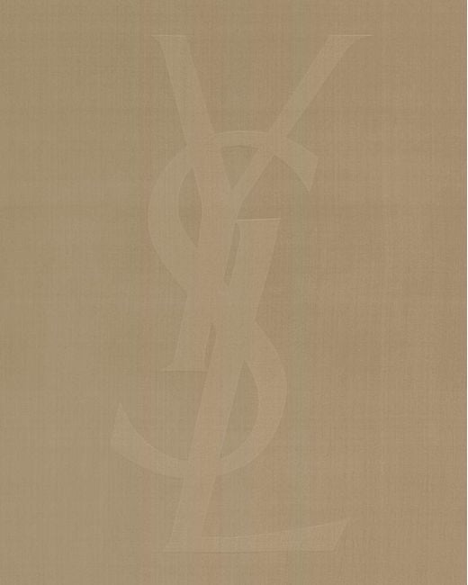 Saint Laurent Natural Cassandre Square Scarf