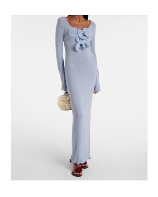 Magda Butrym Blue Floral Dress