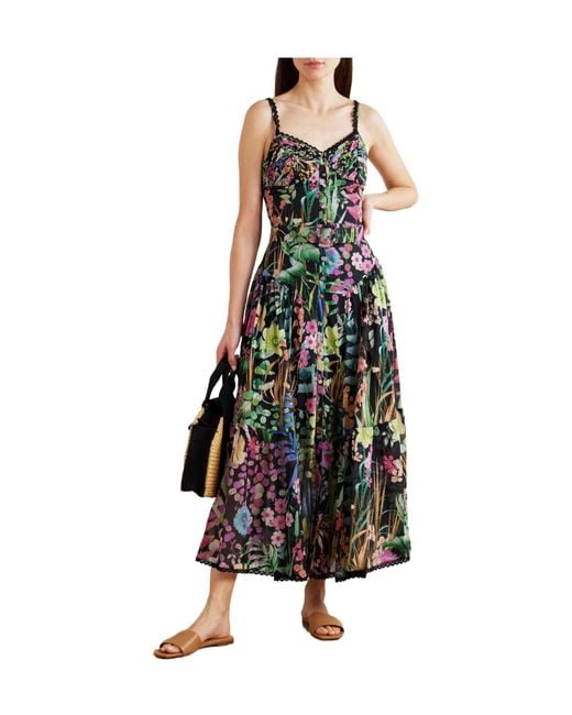Charo Ruiz White Voile Midi Dress
