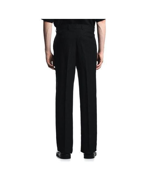 Emporio Armani Black Belt Loops For Formal Dress Pants for men
