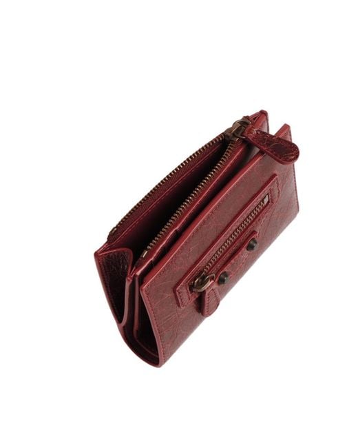 Balenciaga Red Le City Bi-Fold Wallet