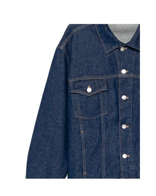 Maison Kitsuné Blue Denim Trucker Jacket for men