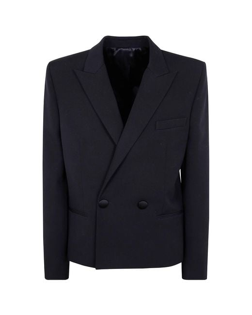 Balmain Blue Double Breasted Tailored Blazer for men
