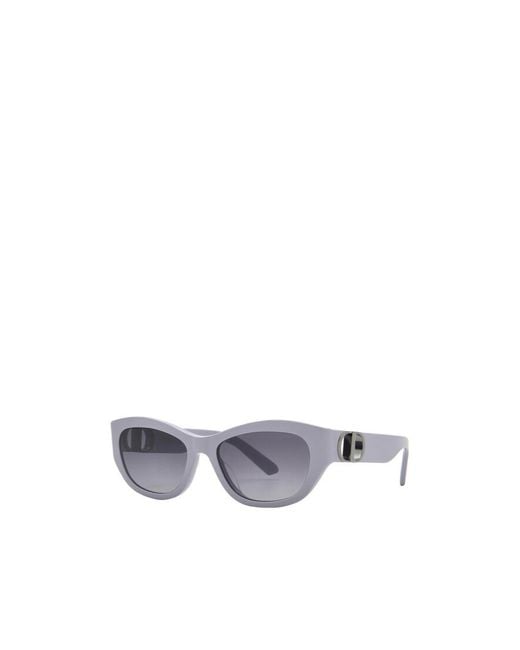 Dior White Full-Rim Sunglasses