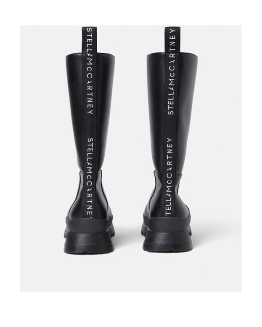 Stella McCartney Black Rounded-Toe Slip On Boots