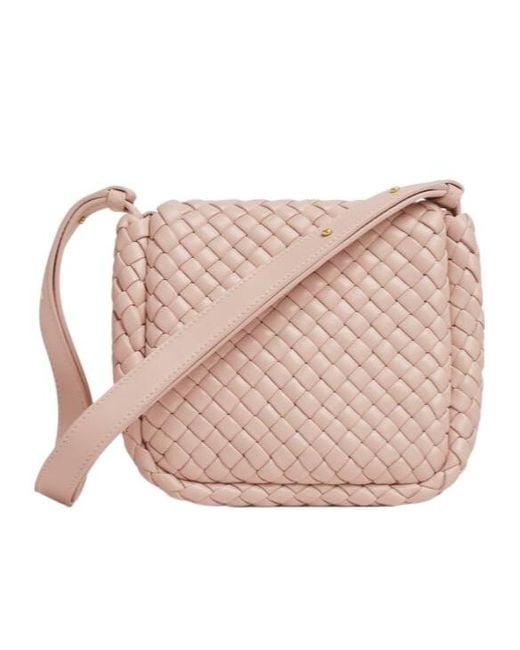 Bottega Veneta Pink Mini Cobble Shoulder Backpack