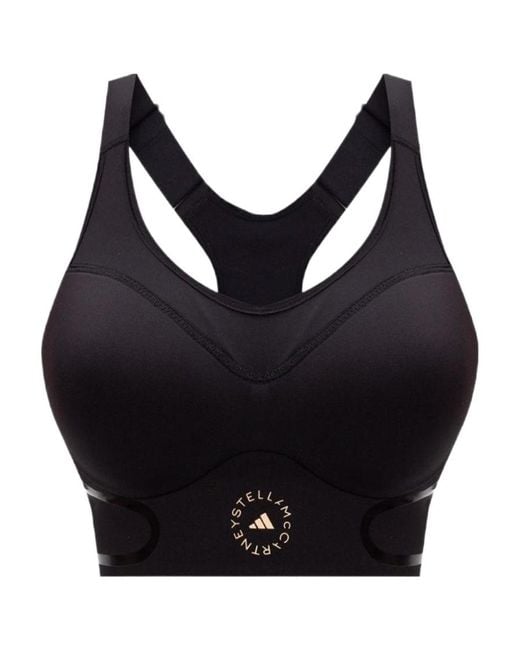 Adidas By Stella McCartney Black Truepace High Support Sports Bra