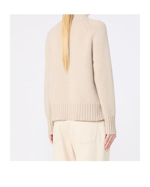 Max Mara Natural Long-Sleeved Sweater