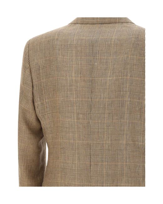 Lardini Green Check Blazer Jacket for men