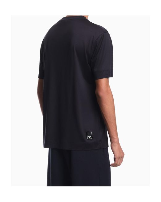 Emporio Armani Blue Short-Sleeve T-Shirt for men