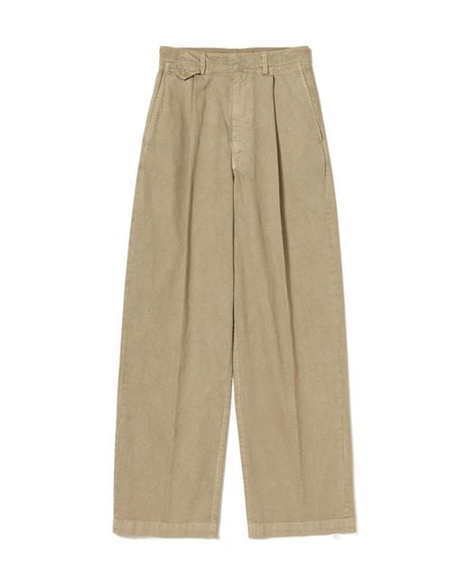 Auralee Natural Belt-Loops Trousers