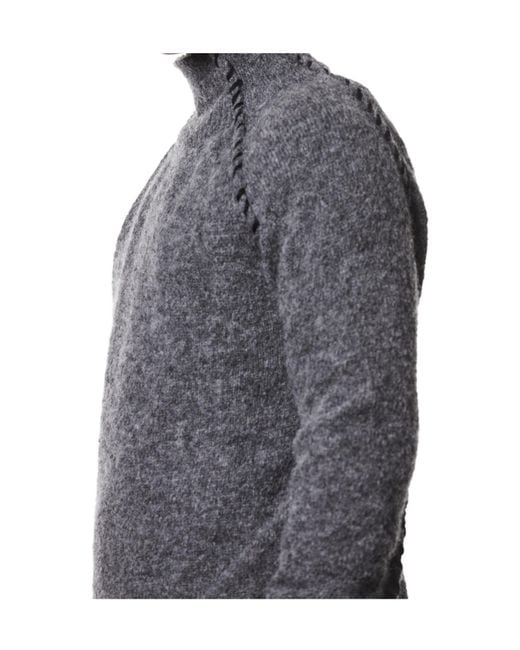 Thom Krom Gray High Neck Knitwear for men