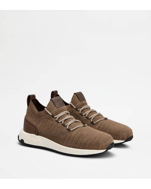 Tod's Brown Lace-Up Casual Shoes for men