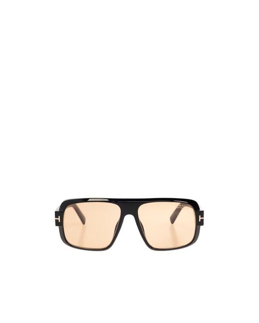 Tom Ford Natural Rectangular Sunglasses for men