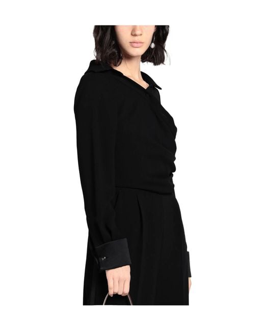 Max Mara Black Sleevesscoop Jumpsuits