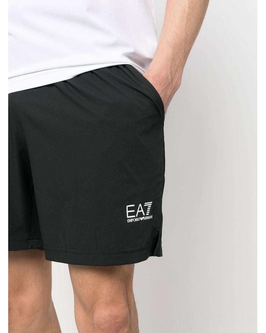 EA7 White Logo-Printed Two-Piece Tracksuit for men