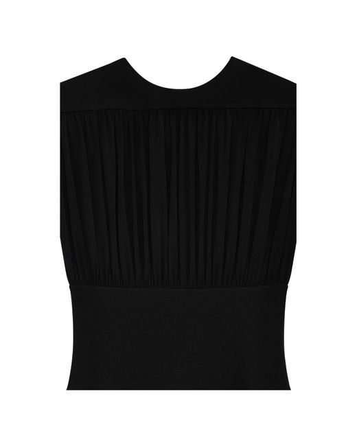 Anine Bing Black Round Neck Sleeveless Dress