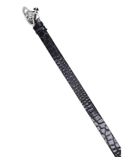 Vivienne Westwood White Orb Buckle Belt