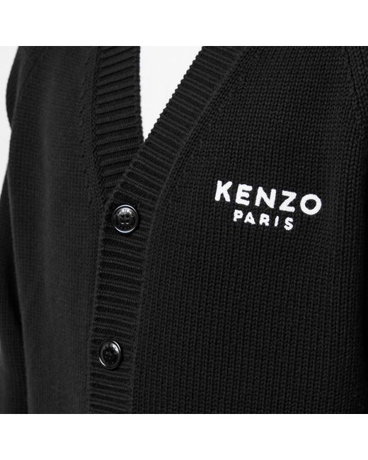 KENZO Black Boke Flower Cardigan for men