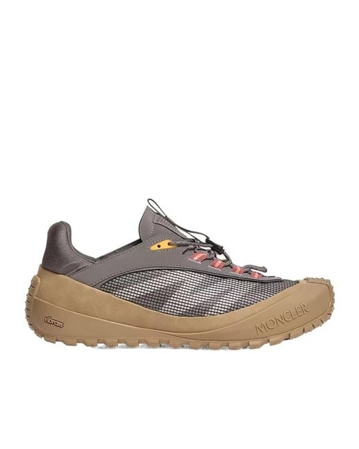 Moncler Brown Trailgrip Lp Suede Nubuck Sneaker