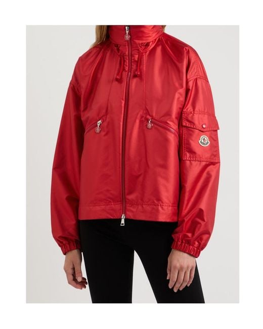 Moncler Red Hemar Nylon Parka