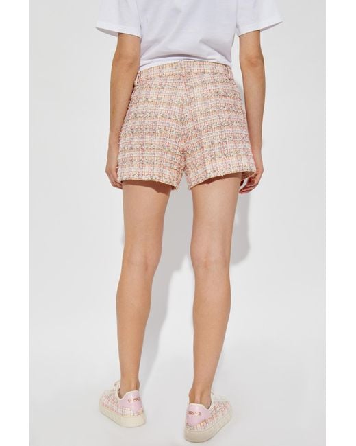 Versace Natural Lurex Thread Tweed Shorts