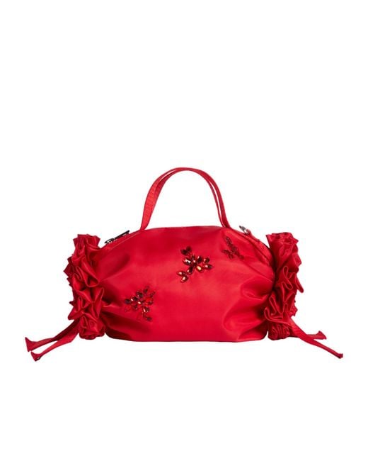 Simone Rocha Red Top-Handle Shoulder Bag