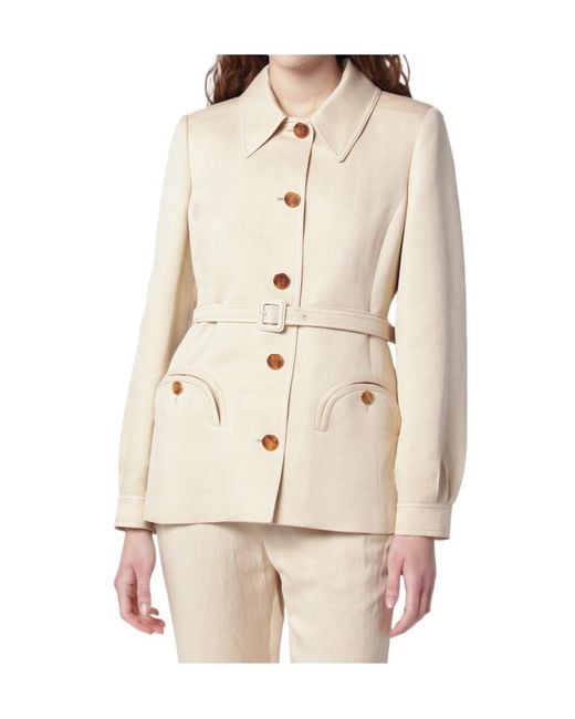 Blazé Milano Natural Single-Breasted Jacket