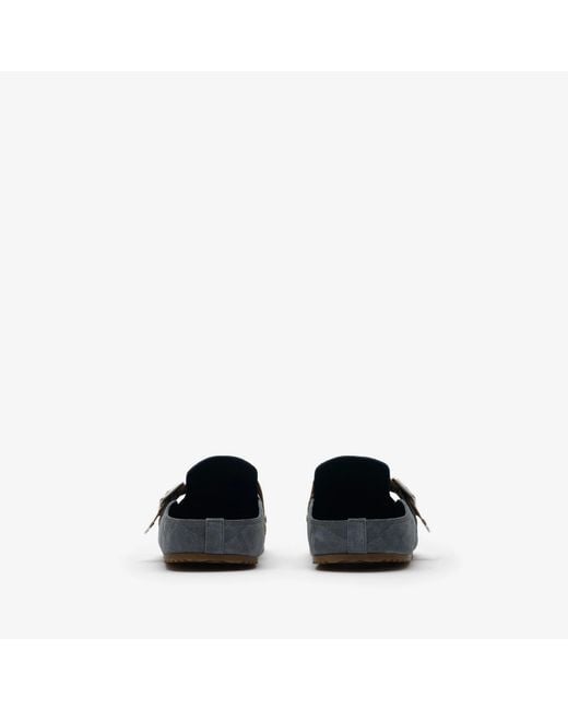 Burberry Brown Check Urchin Clogs for men