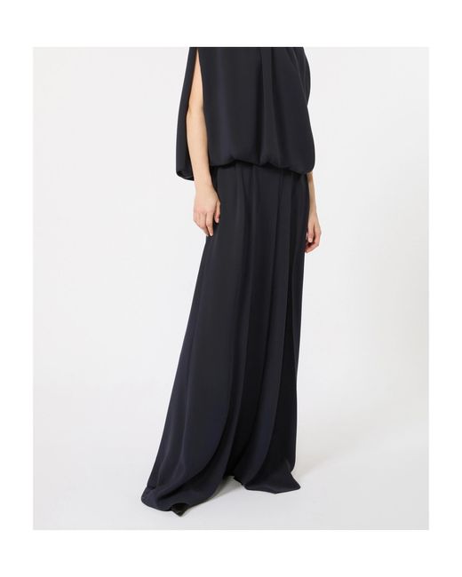 Max Mara Black Pleated Casual Pants