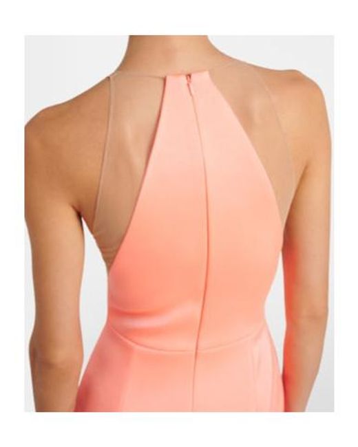 David Koma Pink Sheer Gown
