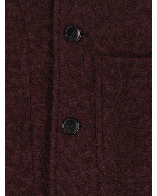 Dries Van Noten Purple Long-Sleeved Casual Jacket for men