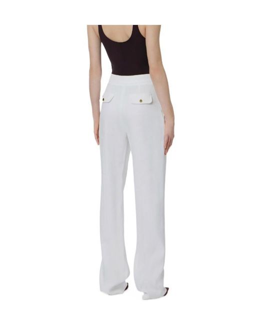 Elisabetta Franchi Multicolor Pleated Straight-Leg Pants