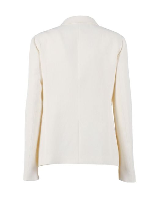 Fabiana Filippi White Single Breasted Tailored Blazer